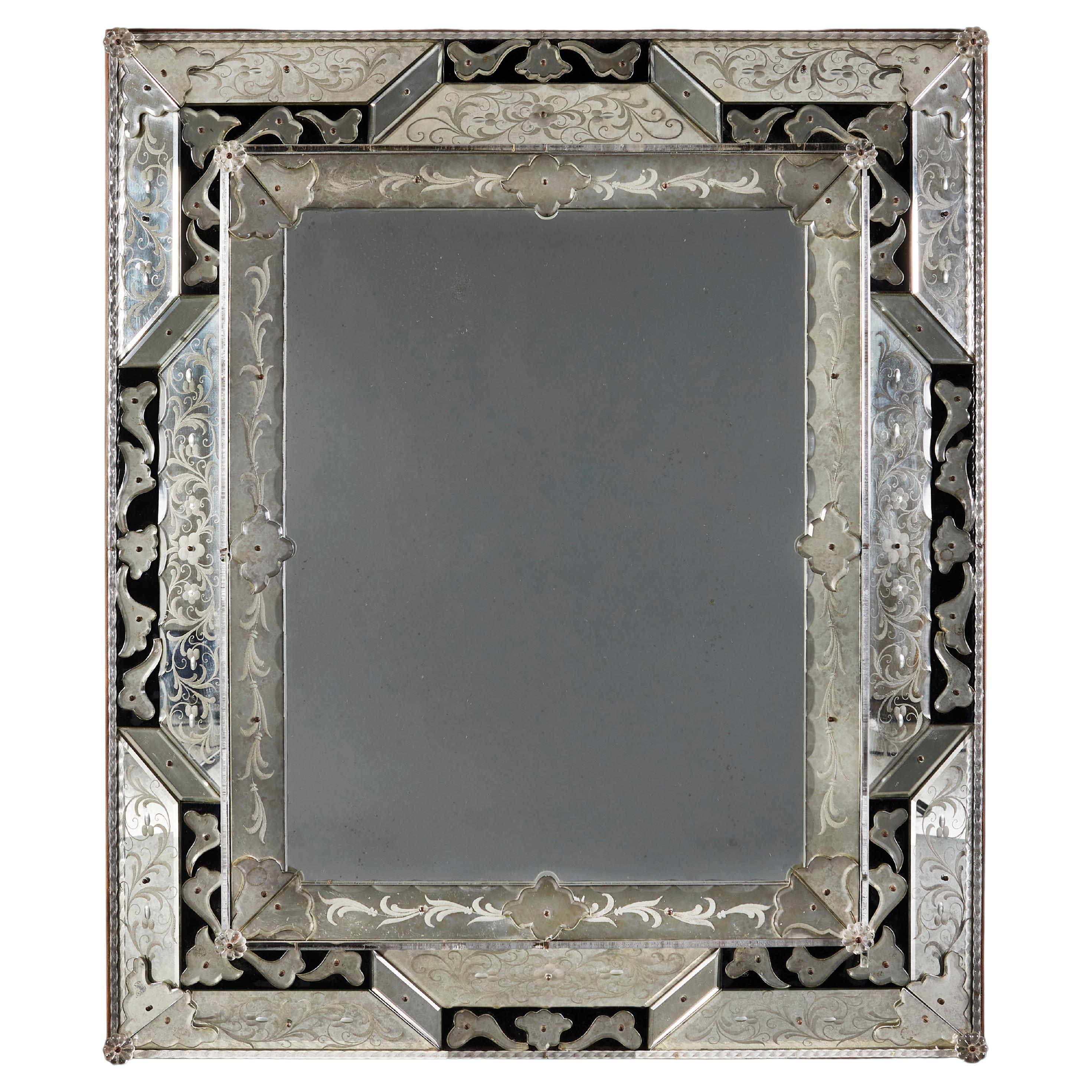 Venetian Cut Glass Mirror