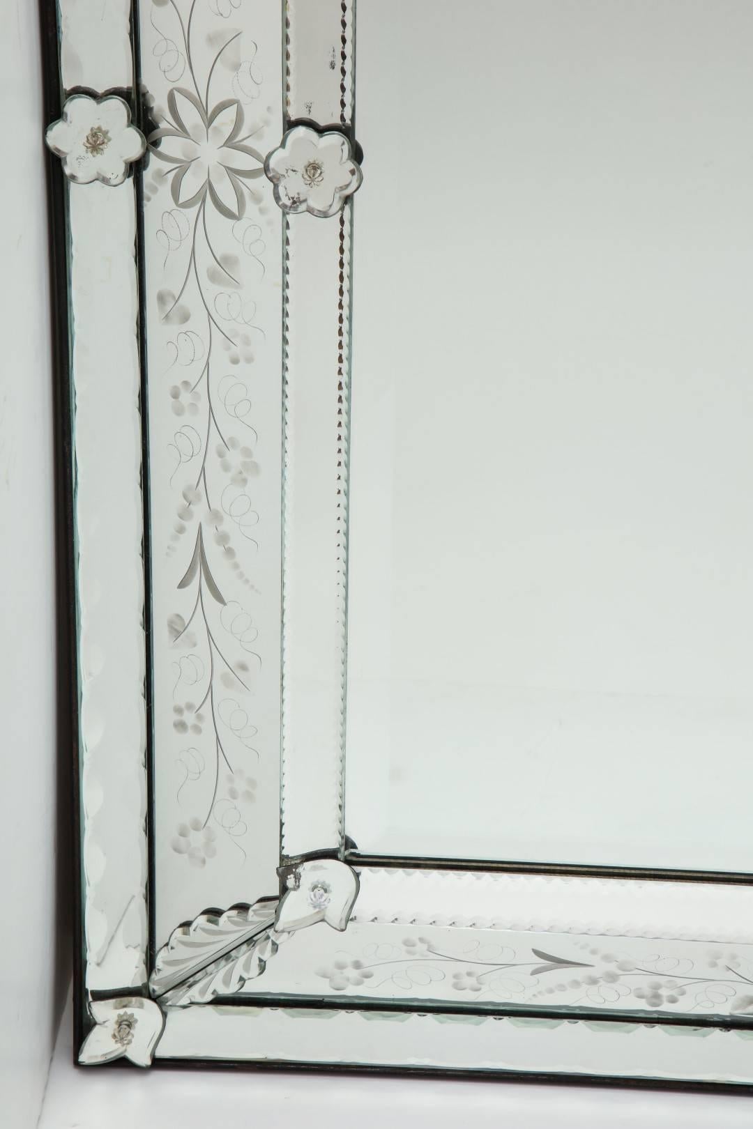 Venetian Etched Glass Mirror 3