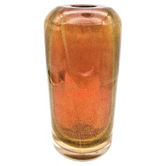 A Venini "sommersi oro" vase by Laura de Santillana, made on Murano in 1985