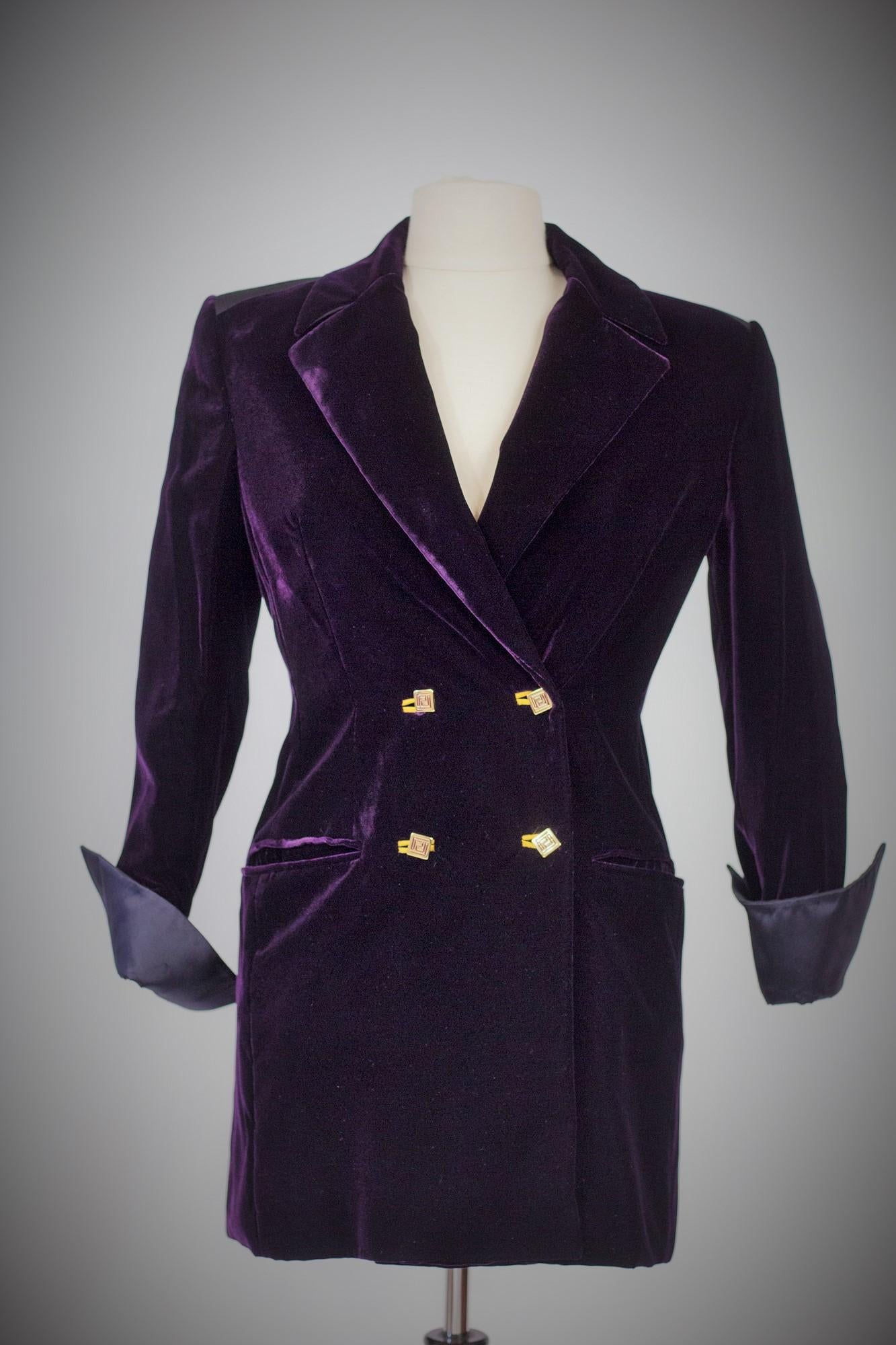 purple dinner jacket