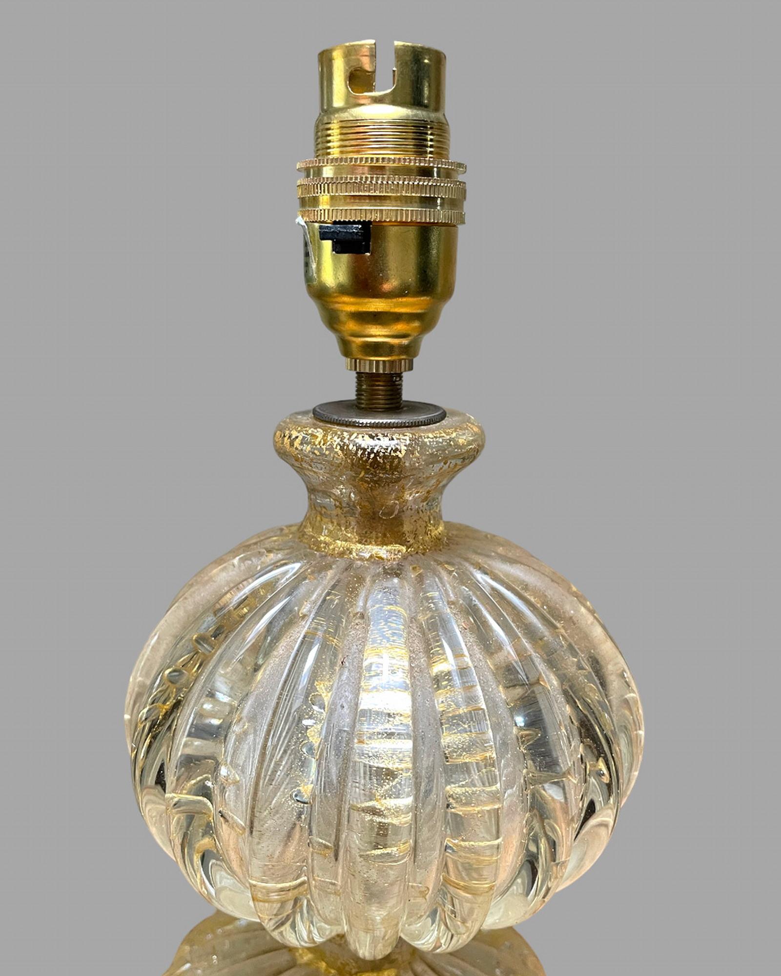 Mid-Century Modern Very Attractive Three Bubble Murano Lamp