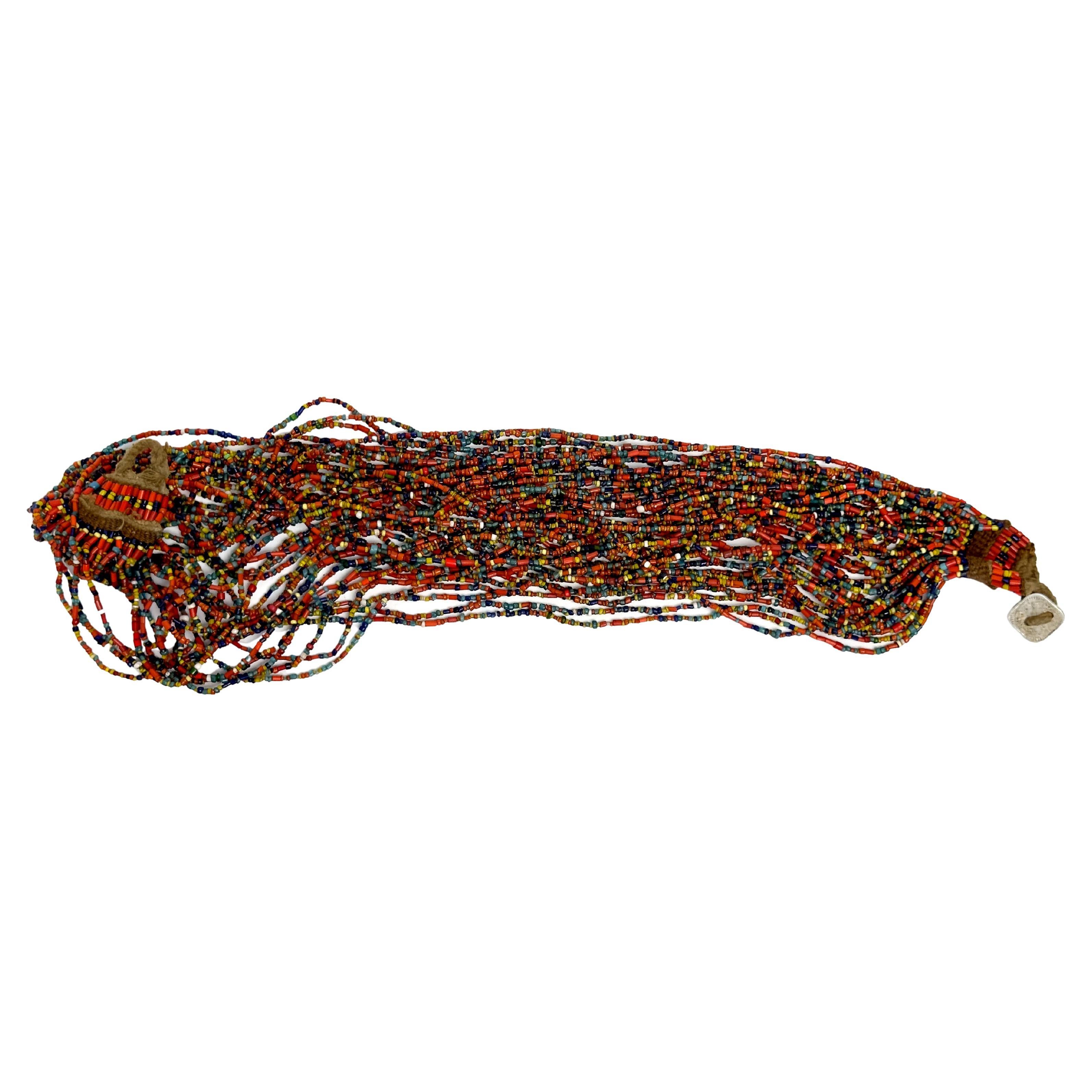 A very colourful beaded necklace