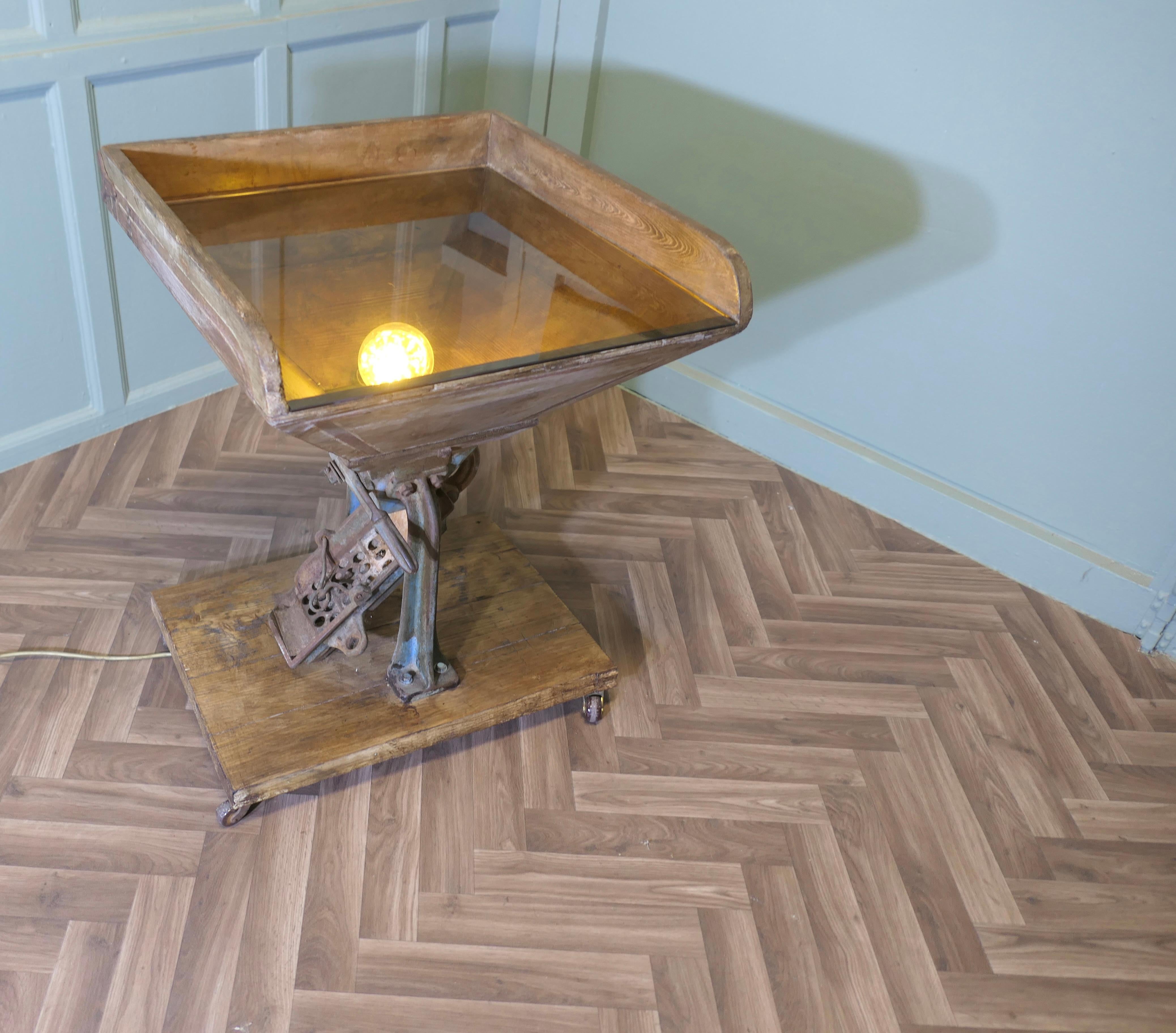 Industrial A Very Different Quirky Side or Lamp Table For Sale
