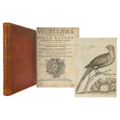 Very Early Illustrated Book on Birds, Giovanni P. Olina: "Uccelliera", 1622