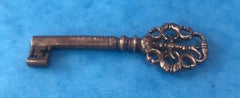 Very Early Unusual and Superb Steel Lantern Key