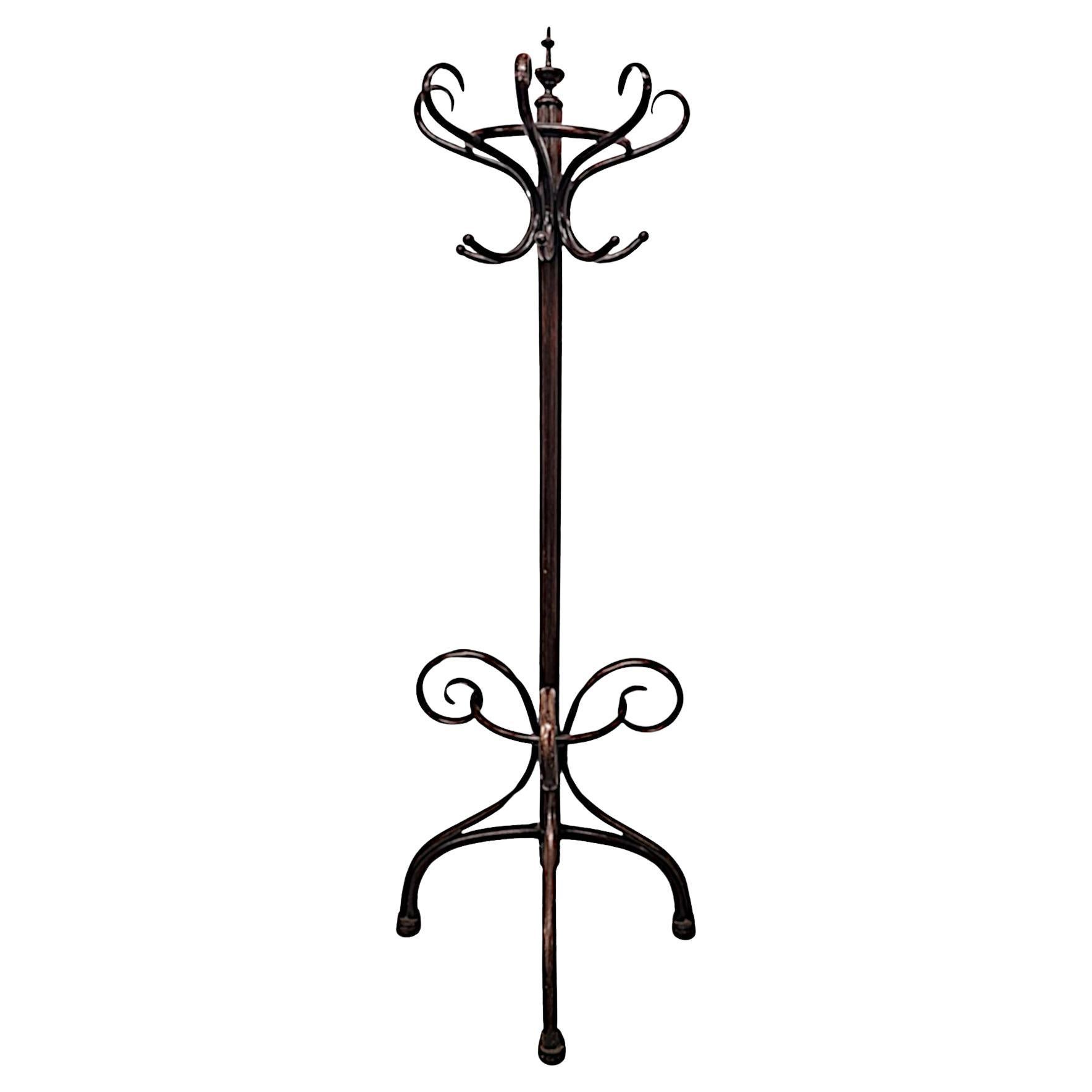 A Very Fine 1920's Original Half Section Bentwood Hat and Coat Stand