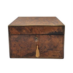 A Very fine 19th Century Brass Bound Ladies Travelling Vanity Case