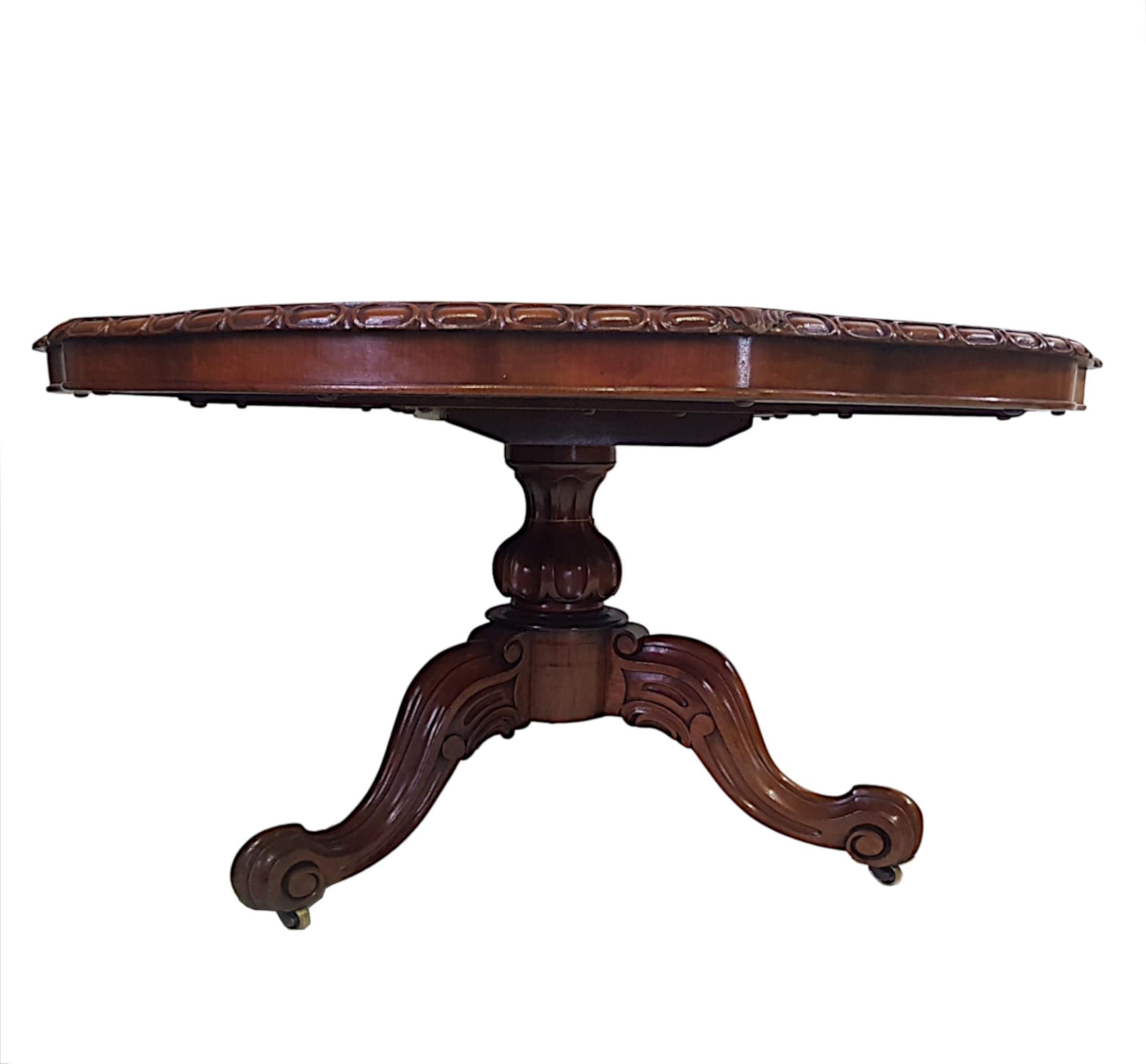 Very Fine 19th Century Burr Walnut Flip Top Dining Table For Sale 2