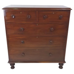 Very Fine 19th Century Chest of Drawers Labelled Strahan of Dublin