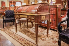 A very fine 19th century French Louis XVI roll top desk by Francois Linke