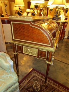 A very fine 19th century French Louis XVI roll top desk signed A Beurdeley Paris