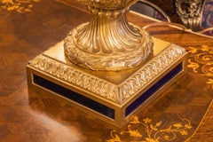 A very fine 19th century French Sevre's style and gilt bronze mounted urn lamp