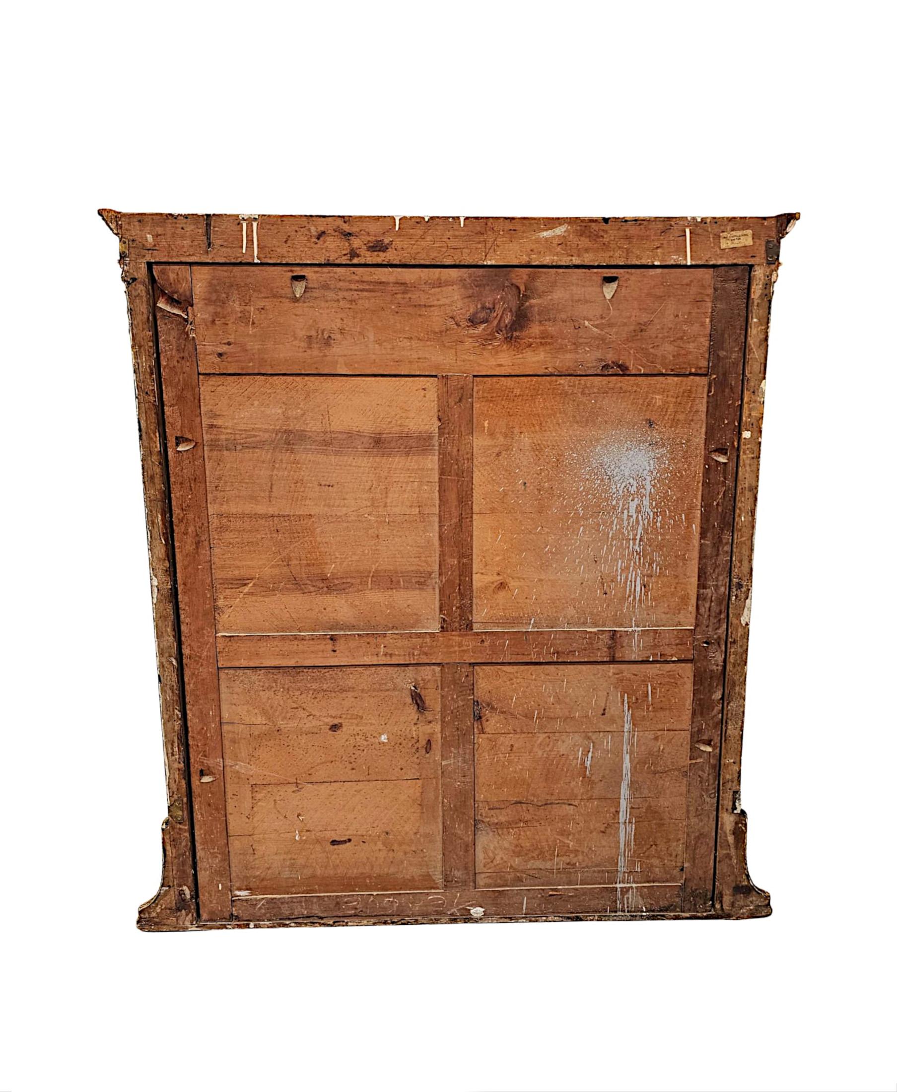 Verre Très beau miroir à trumeau en bois doré du XIXe siècle en vente