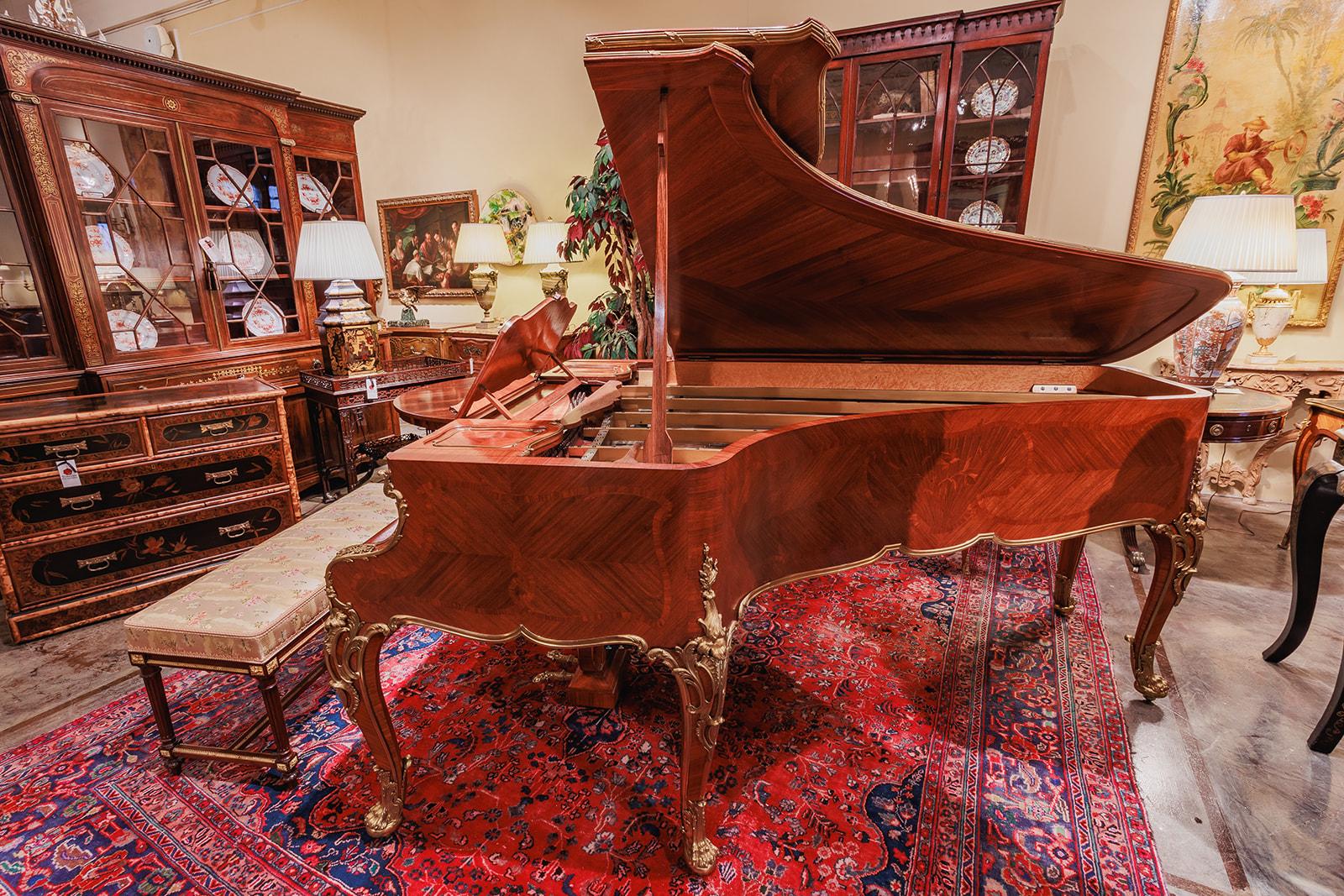Belle Époque Très beau piano à queue du XIXe siècle de Joseph-Emmanuel Zwiener en vente