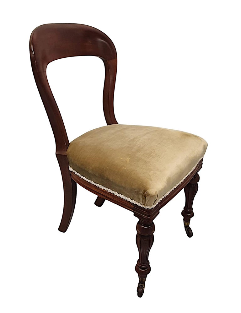 Very Fine 19th Century Irish Set of Twelve Dining Chairs by Strahan of