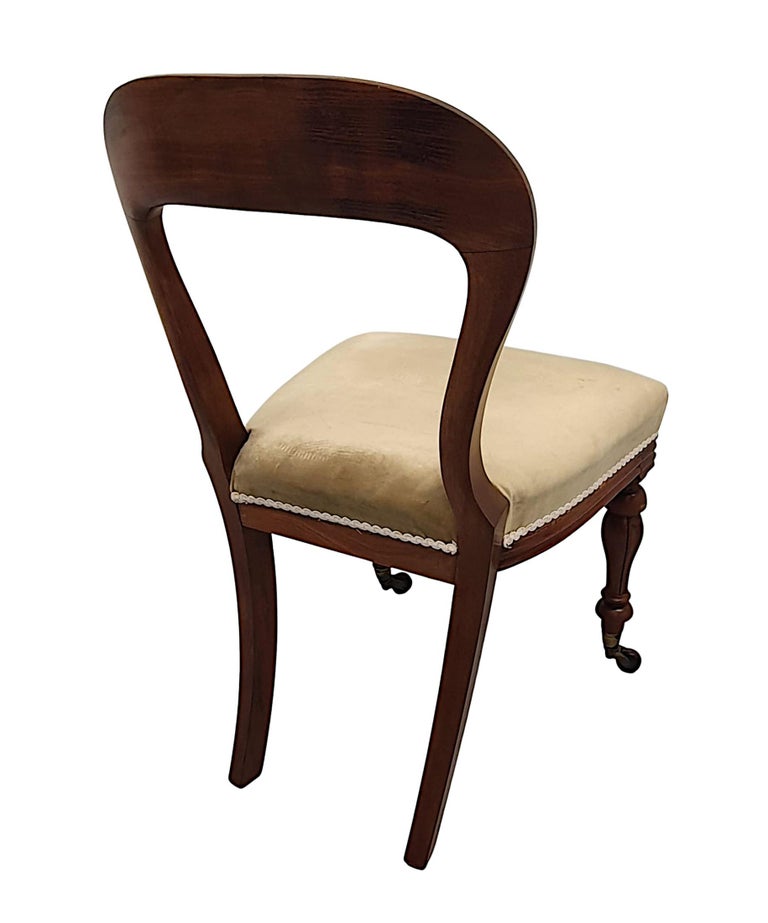 Very Fine 19th Century Irish Set of Twelve Dining Chairs by Strahan of