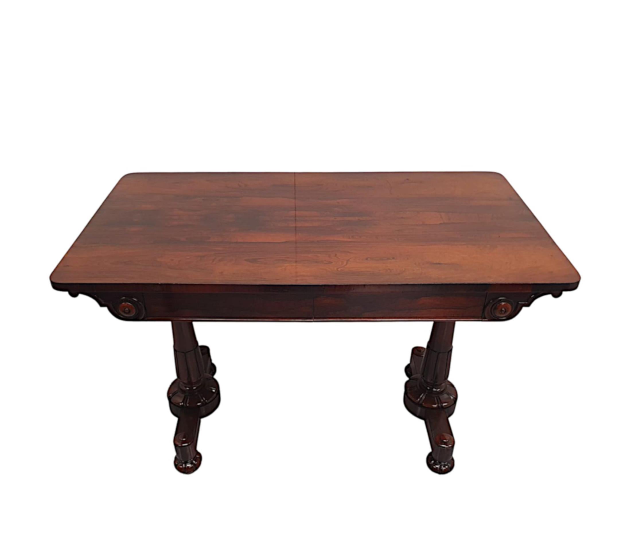 Fruitwood A Very Fine 19th Century Library Table  For Sale
