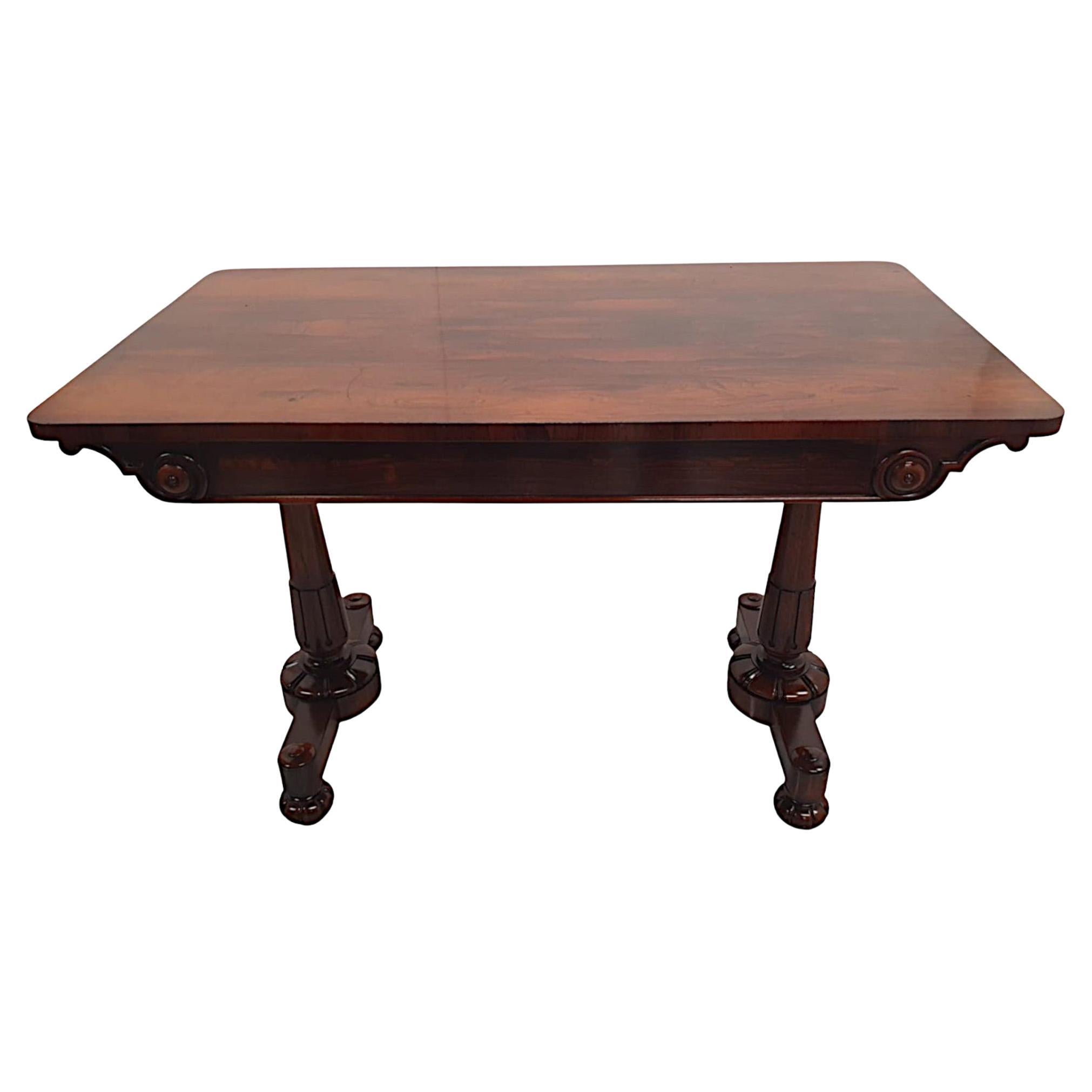 A Very Fine 19th Century Library Table  For Sale
