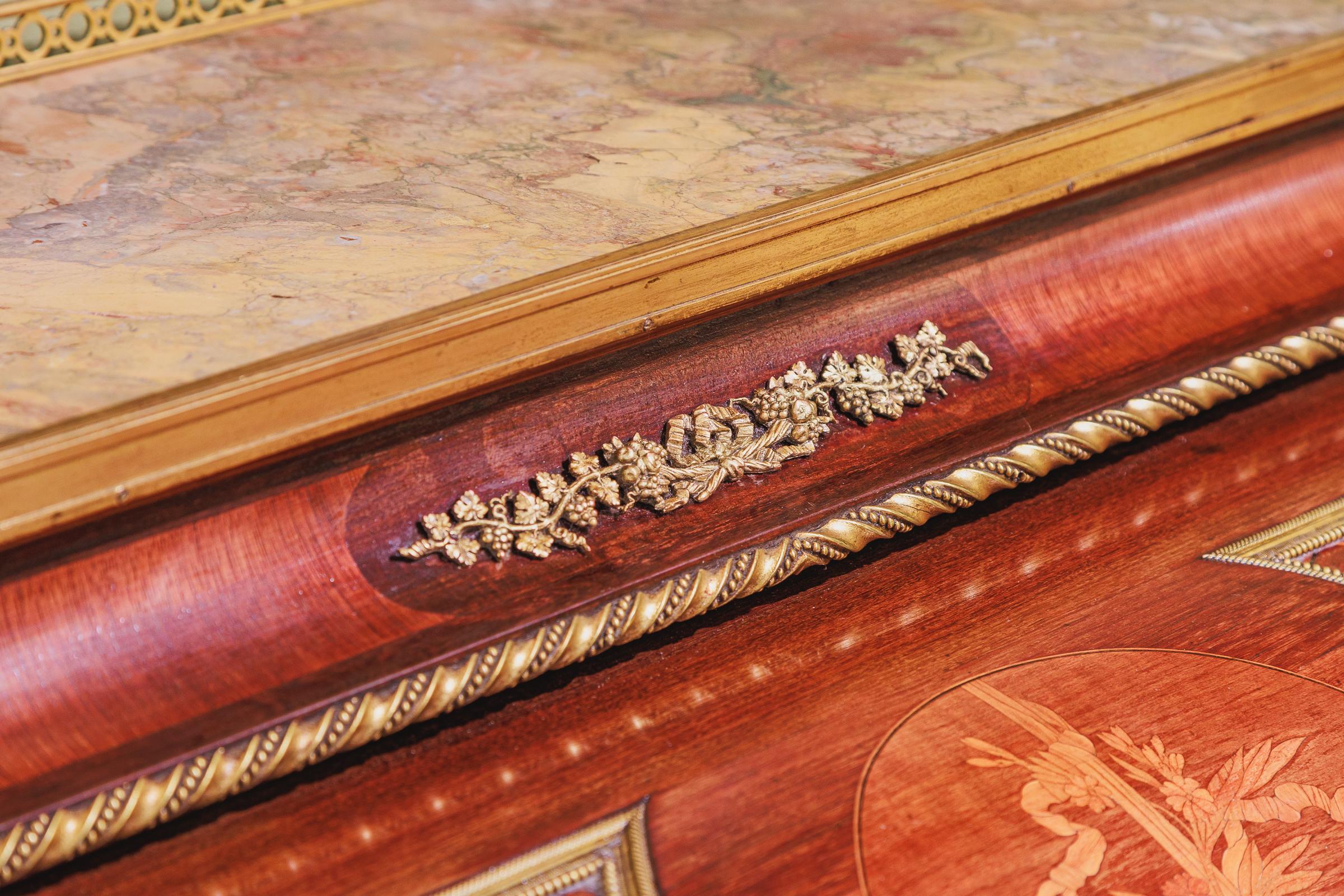 Very Fine 19th Century Louis XVI Roll Top Desk by Paul Sormani For Sale 5