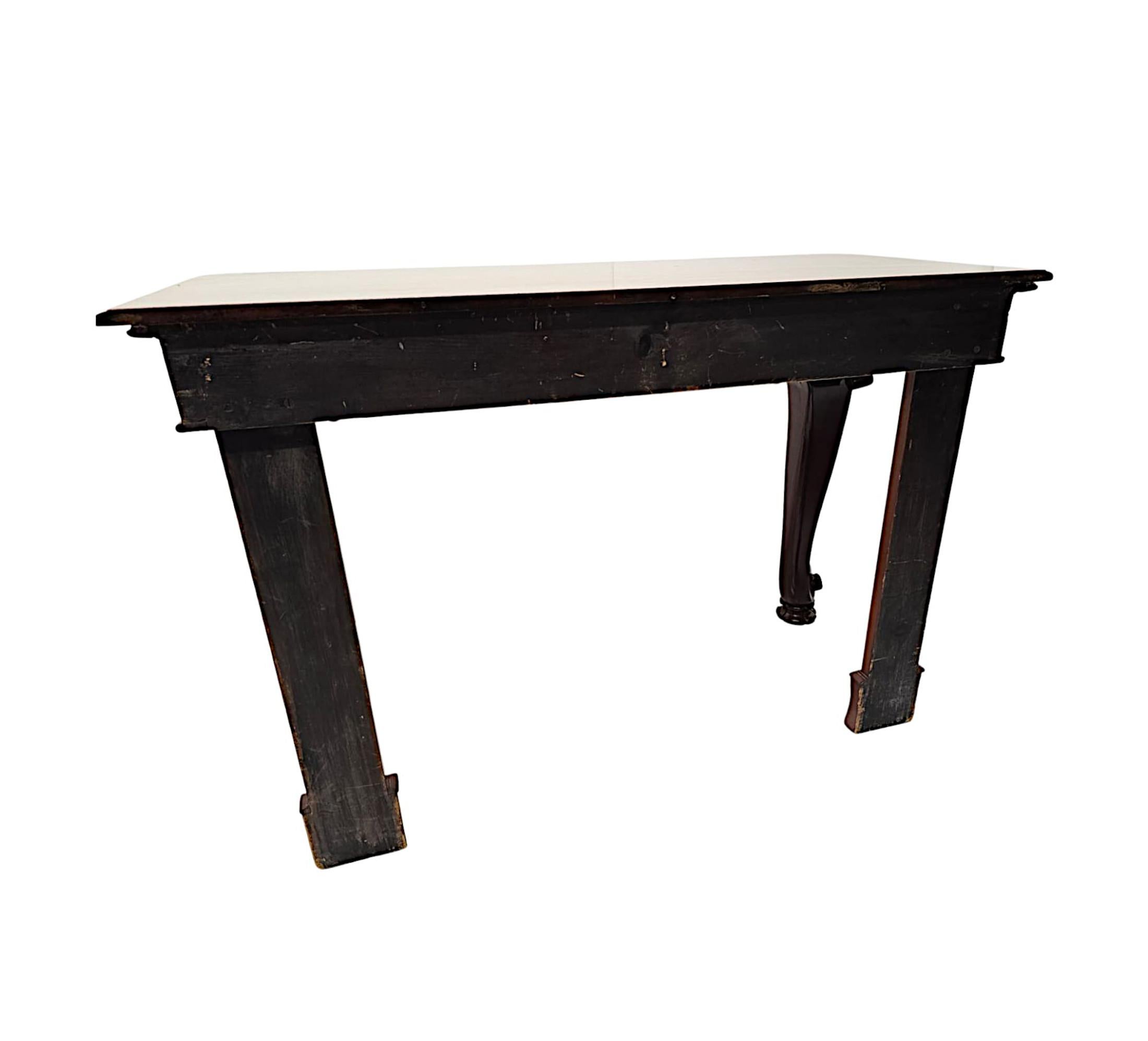 Acajou  Très belle table console en acajou du 19e siècle en vente