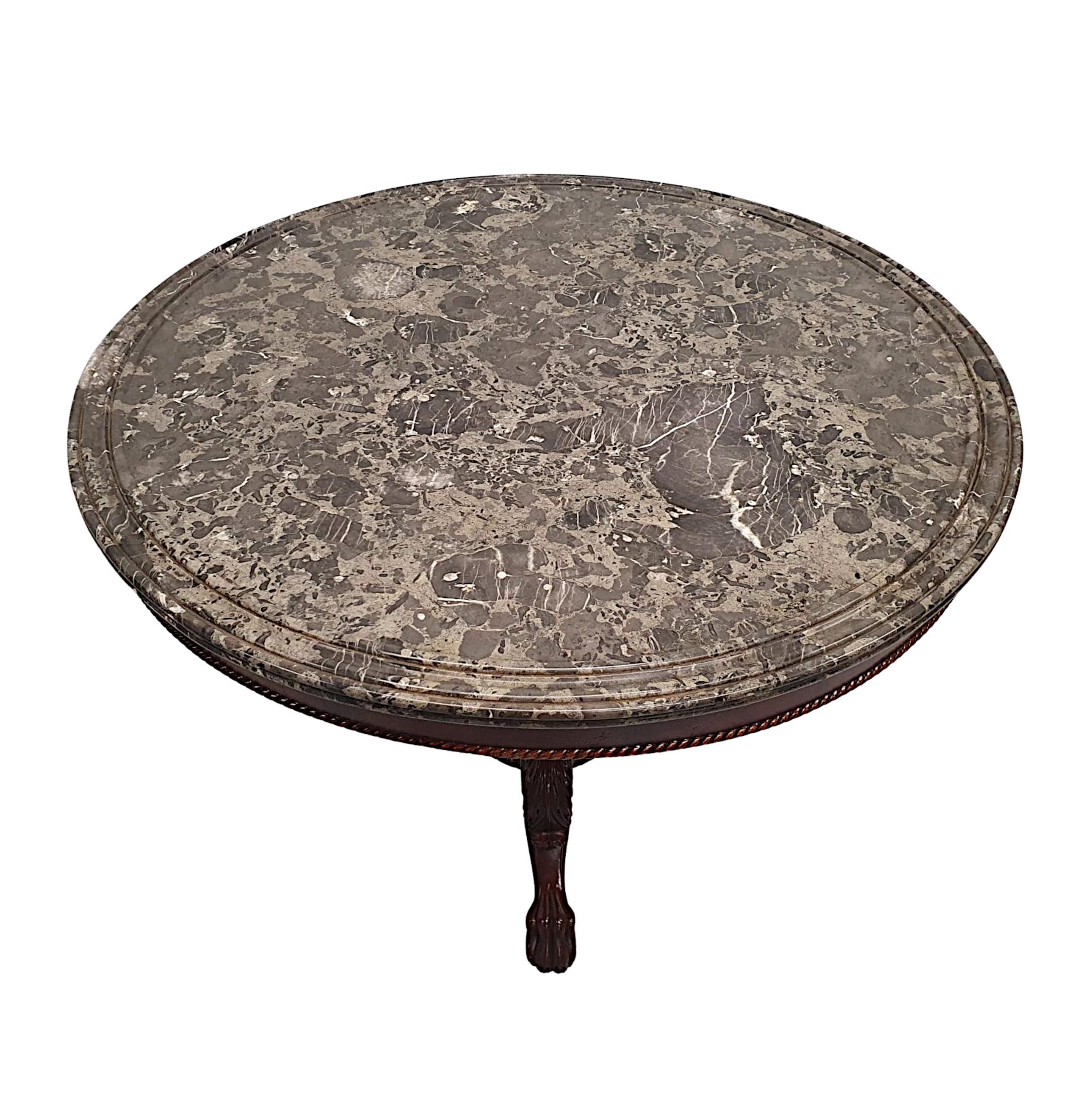 Very Fine 19th Century Marble Top Centre Table For Sale 2