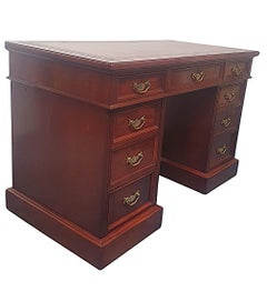 Very Fine 19th Century Nine Drawer Desk by Shoolbred of London
