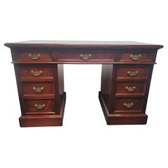 Very Fine 19th Century Nine Drawer Desk by Shoolbred of London