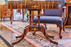Very Fine 19th Century Regency Calamander and Inlaid Game Table