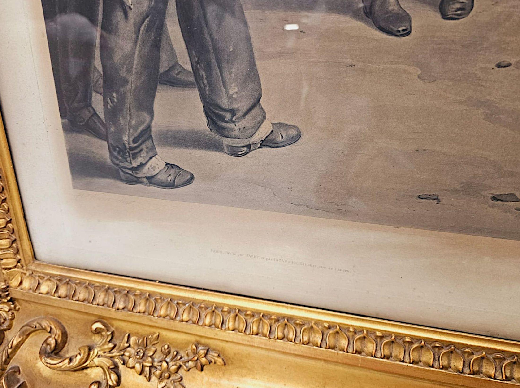 Fino conjunto del siglo XIX de tres enormes grabados de Napoleón en venta 7