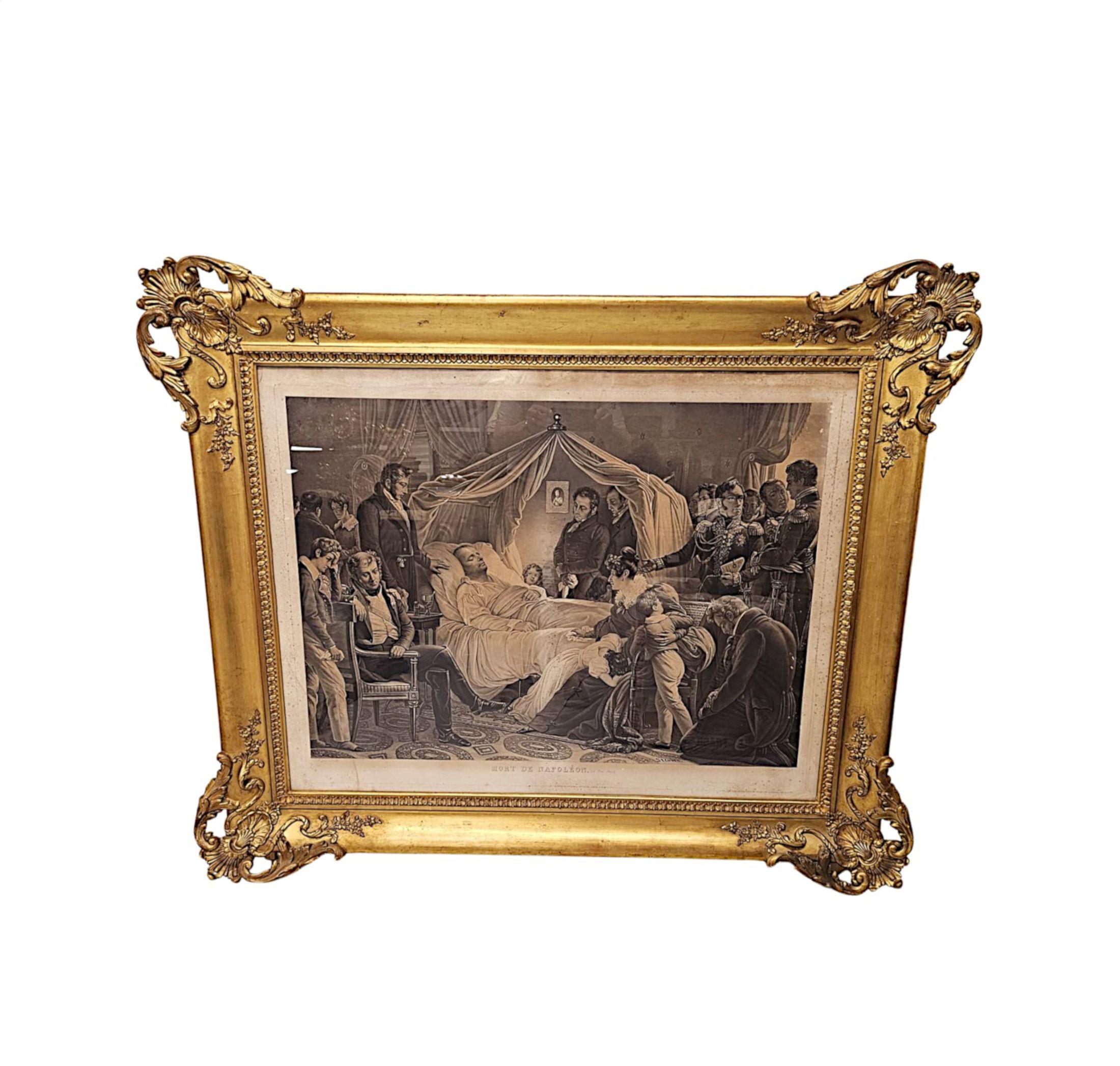 Fino conjunto del siglo XIX de tres enormes grabados de Napoleón Francés en venta
