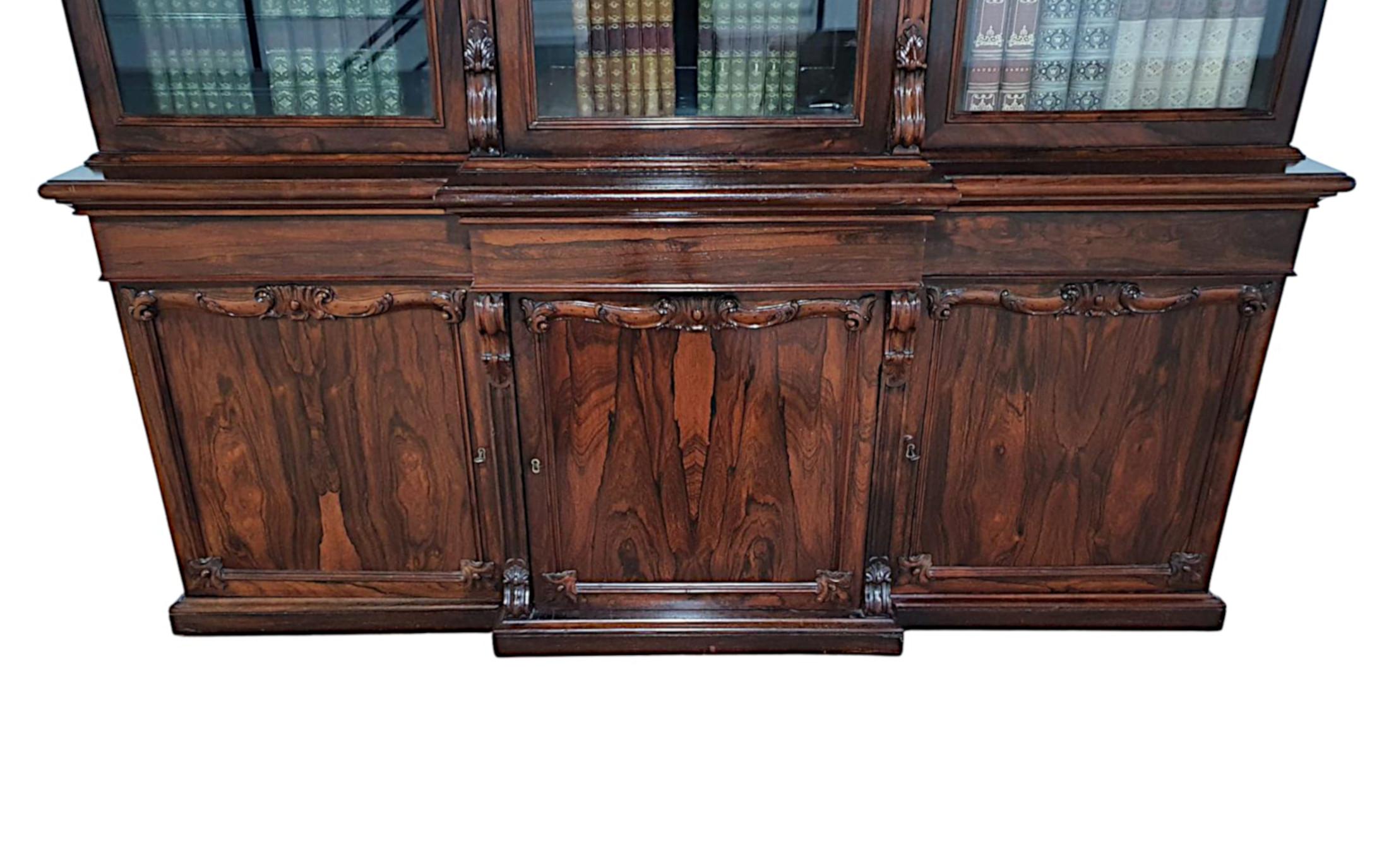 Dreitüriges Bücherregal mit Türverschluss aus dem 19. Jahrhundert im Angebot 1