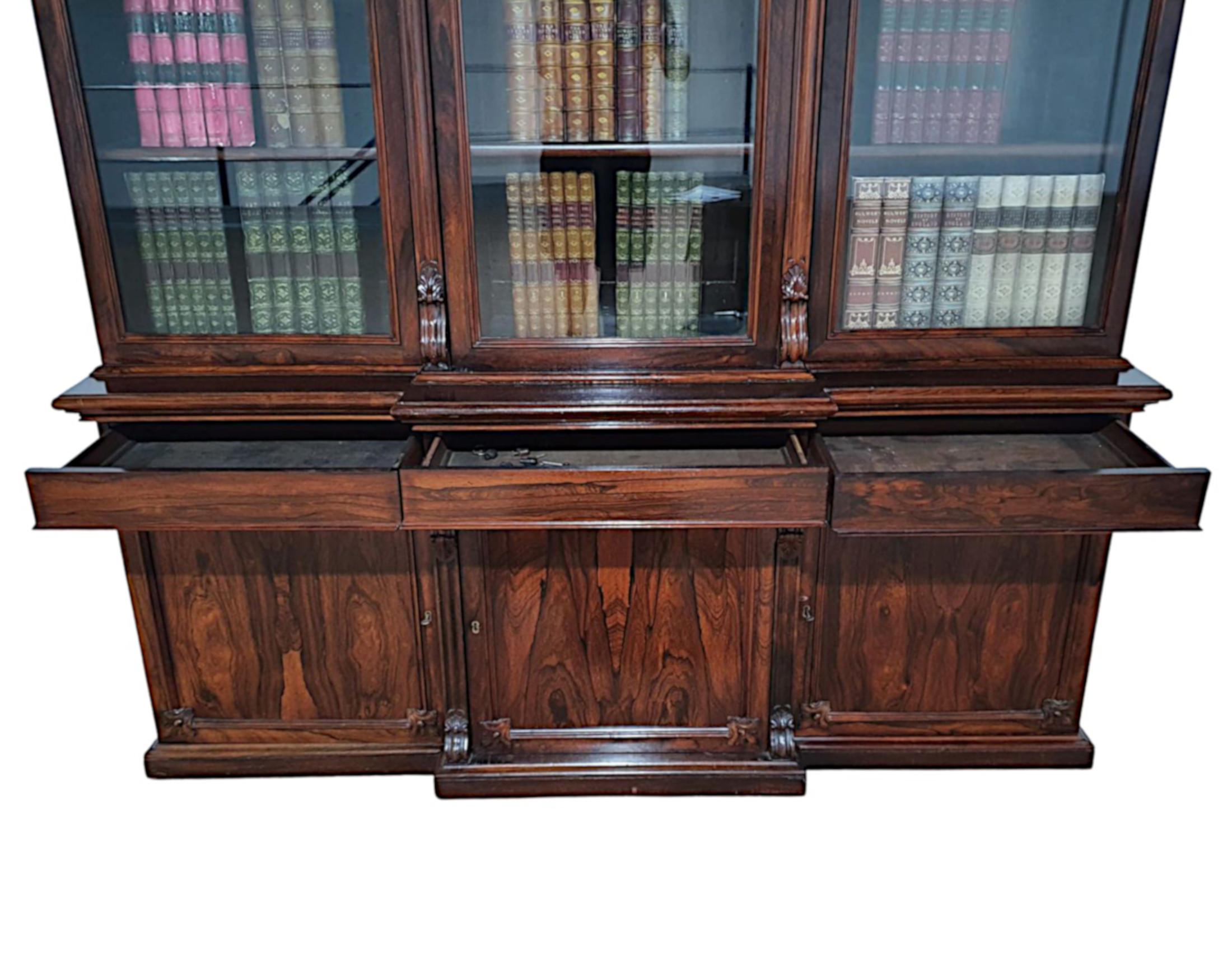 Dreitüriges Bücherregal mit Türverschluss aus dem 19. Jahrhundert im Angebot 2