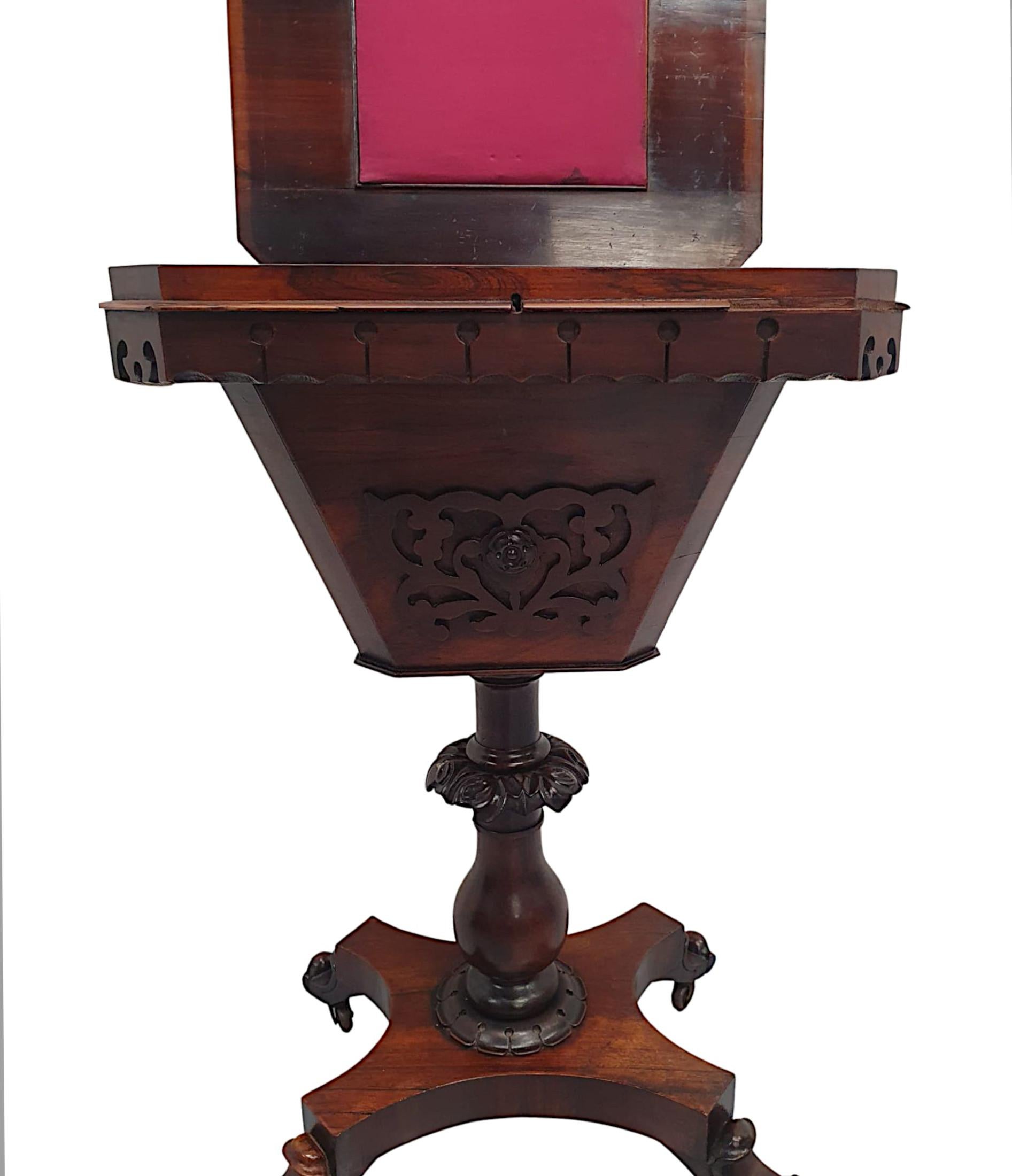 A Very Fine 19th Century Workbox or Occasional Table  For Sale 1