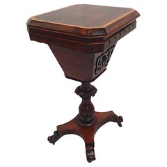 Used A Very Fine 19th Century Workbox or Occasional Table 