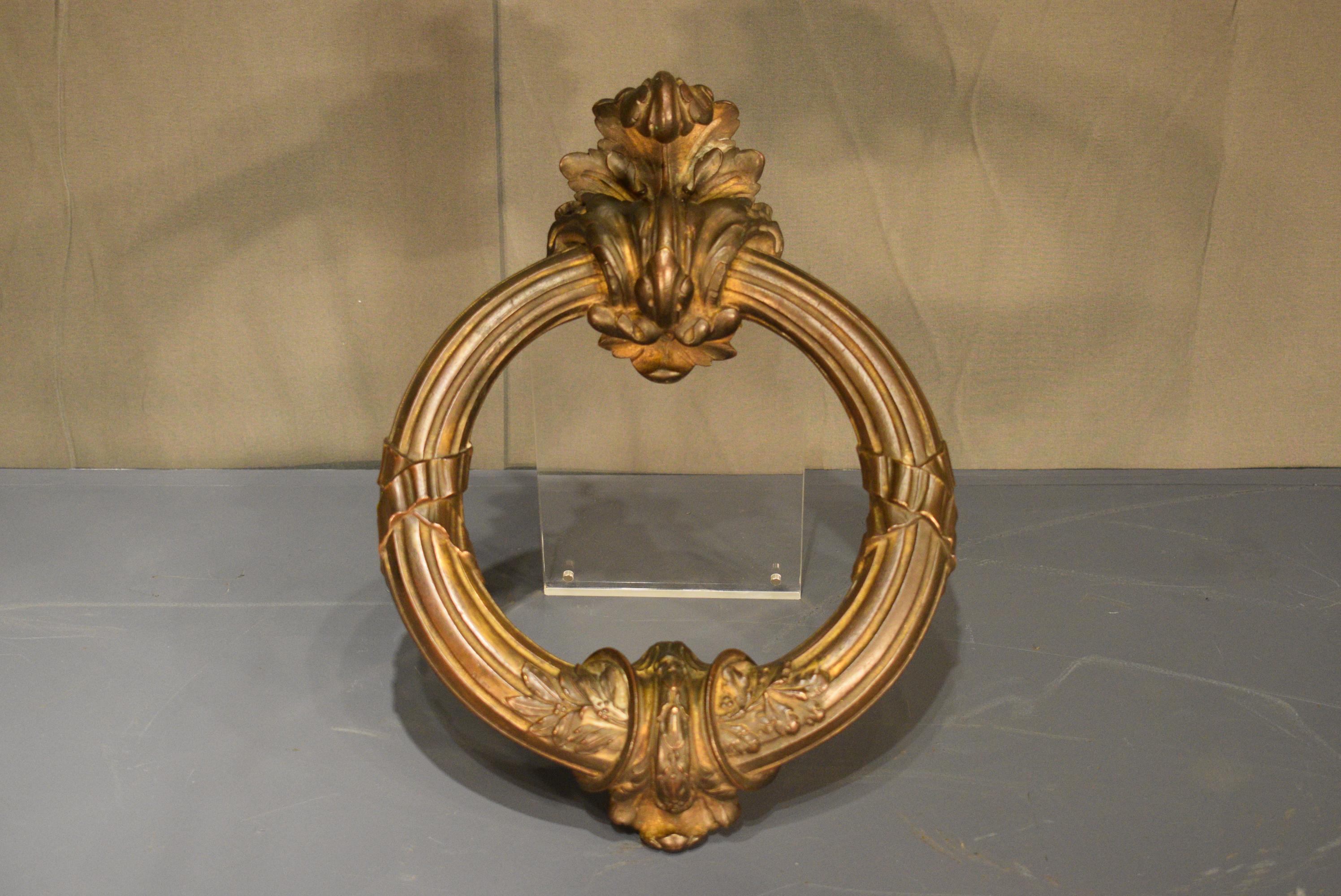 A very fine and decorative gilt bronze door knocker in the Louis XVI style, France, circa 1910
CW3503.