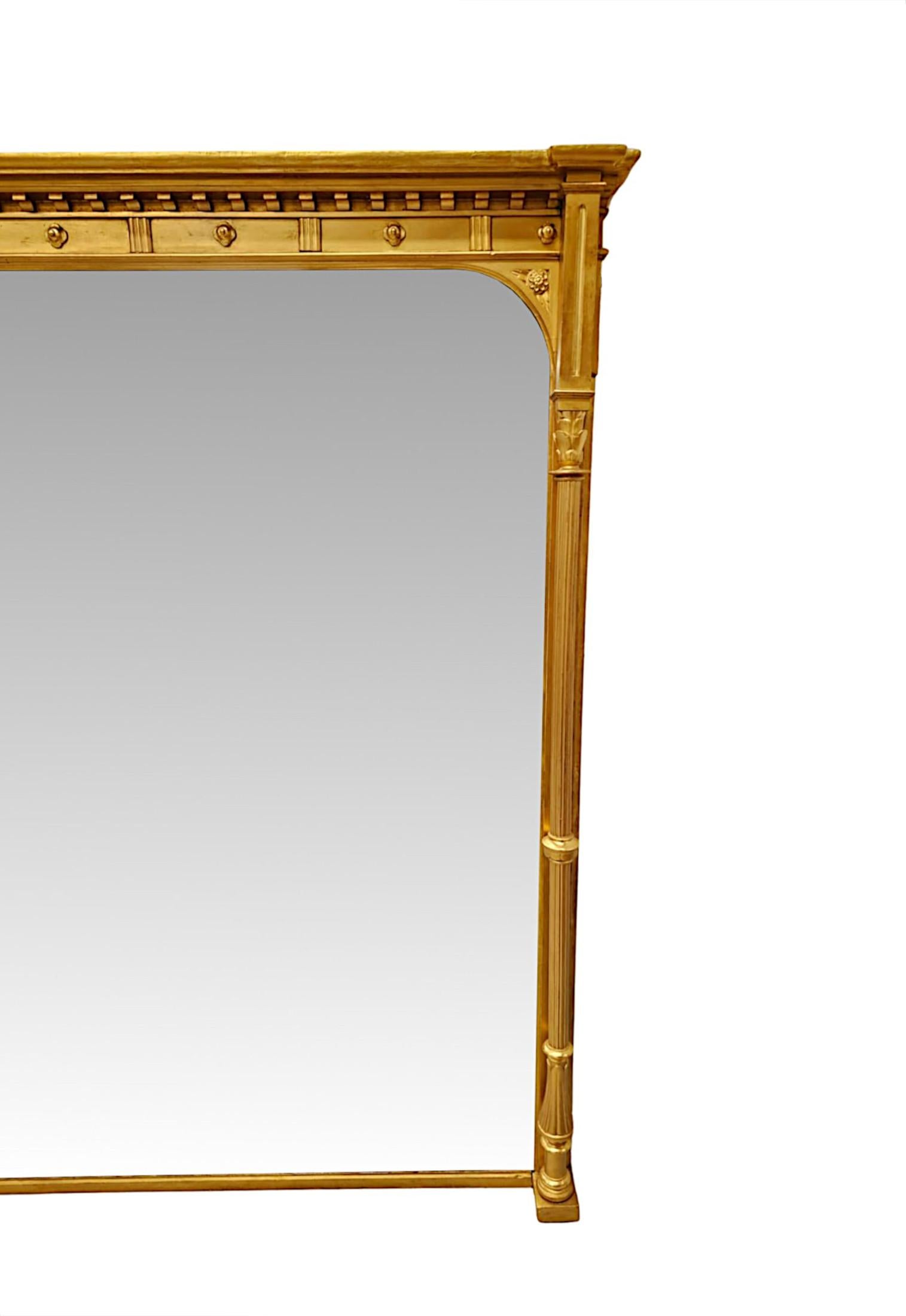 Ein sehr schöner und großer Spiegel aus Giltwood aus dem 19. (Englisch) im Angebot