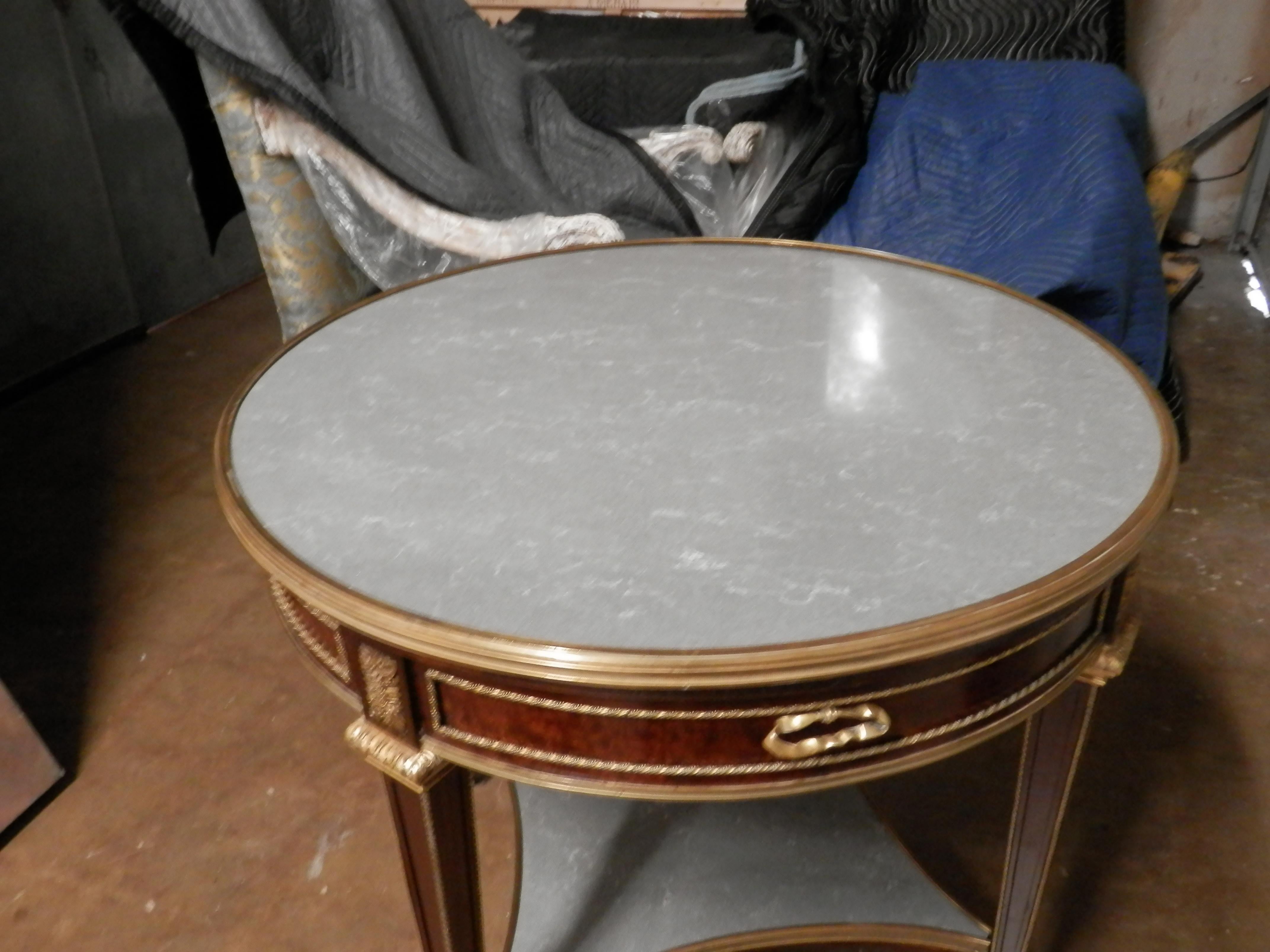 Very Fine and Rare 19th C French Louis XVI Center Table Attributed to Durand In Good Condition For Sale In Dallas, TX