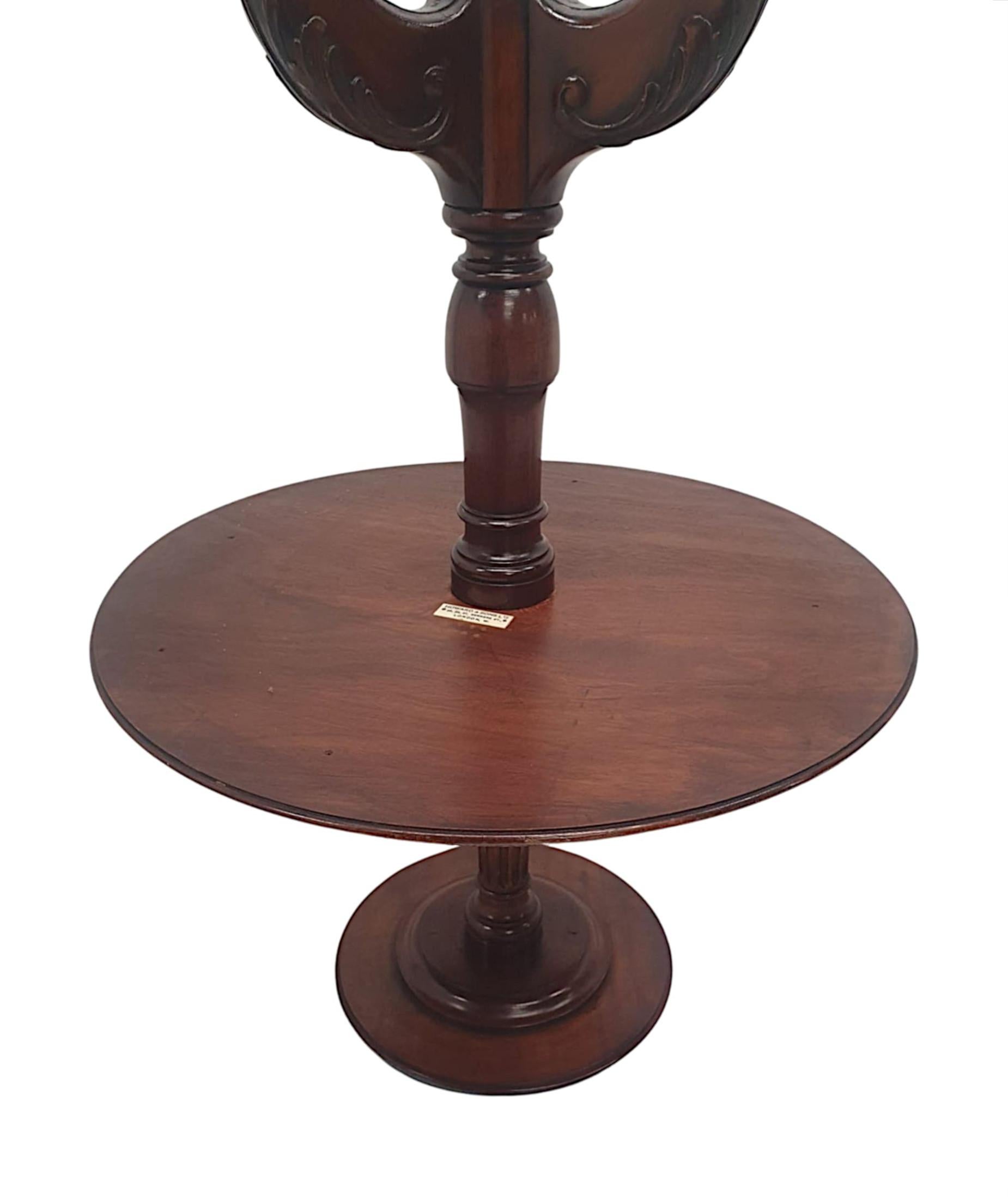 A Very Fine and Rare 19th Century Two Tier Wine or Occasional Table  For Sale 1