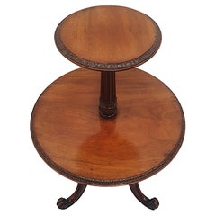 A Very Fine and Rare 19th Century Two Tier Wine or Occasional Table 
