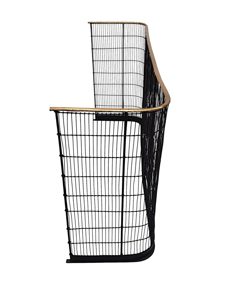 Very Fine and Rare Early 19th Century Polished Brass and Metal Nursery