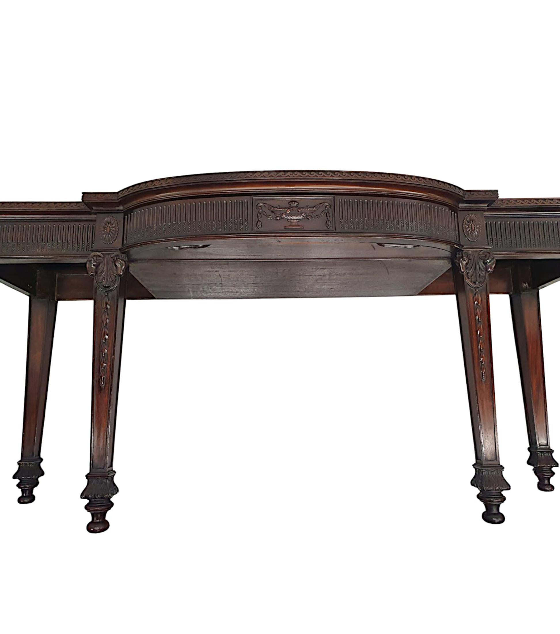 Very Fine and Rare Edwardian Console or Hall Table in the Manner of Adams For Sale 4