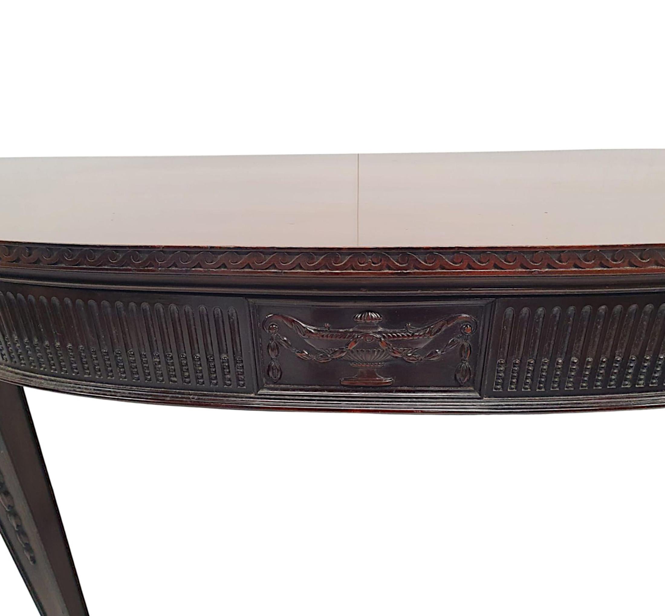 20th Century Very Fine and Rare Edwardian Console or Hall Table in the Manner of Adams For Sale