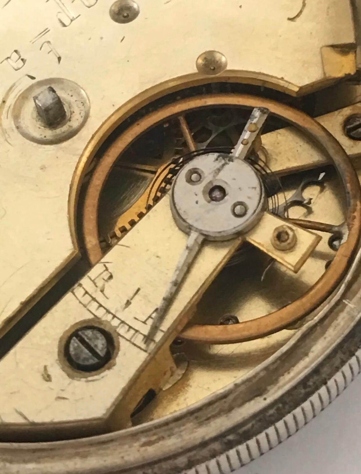 Very Fine Antique Silver Key-Wind Pocket Watch For Sale 1