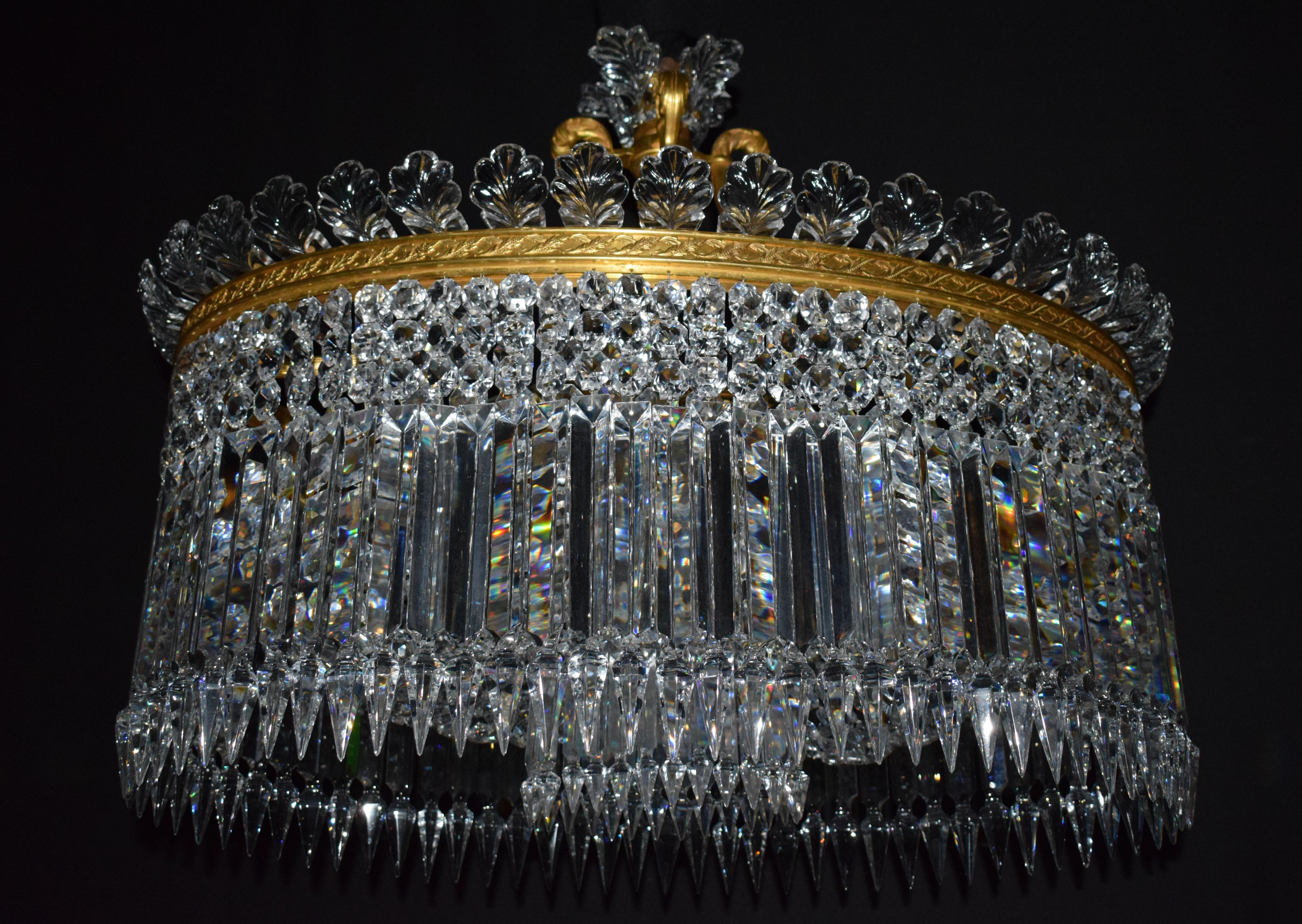 A Very Fine Baccarat oval 