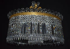 Very Fine Baccarat Oval "Crinoline" Chandelier