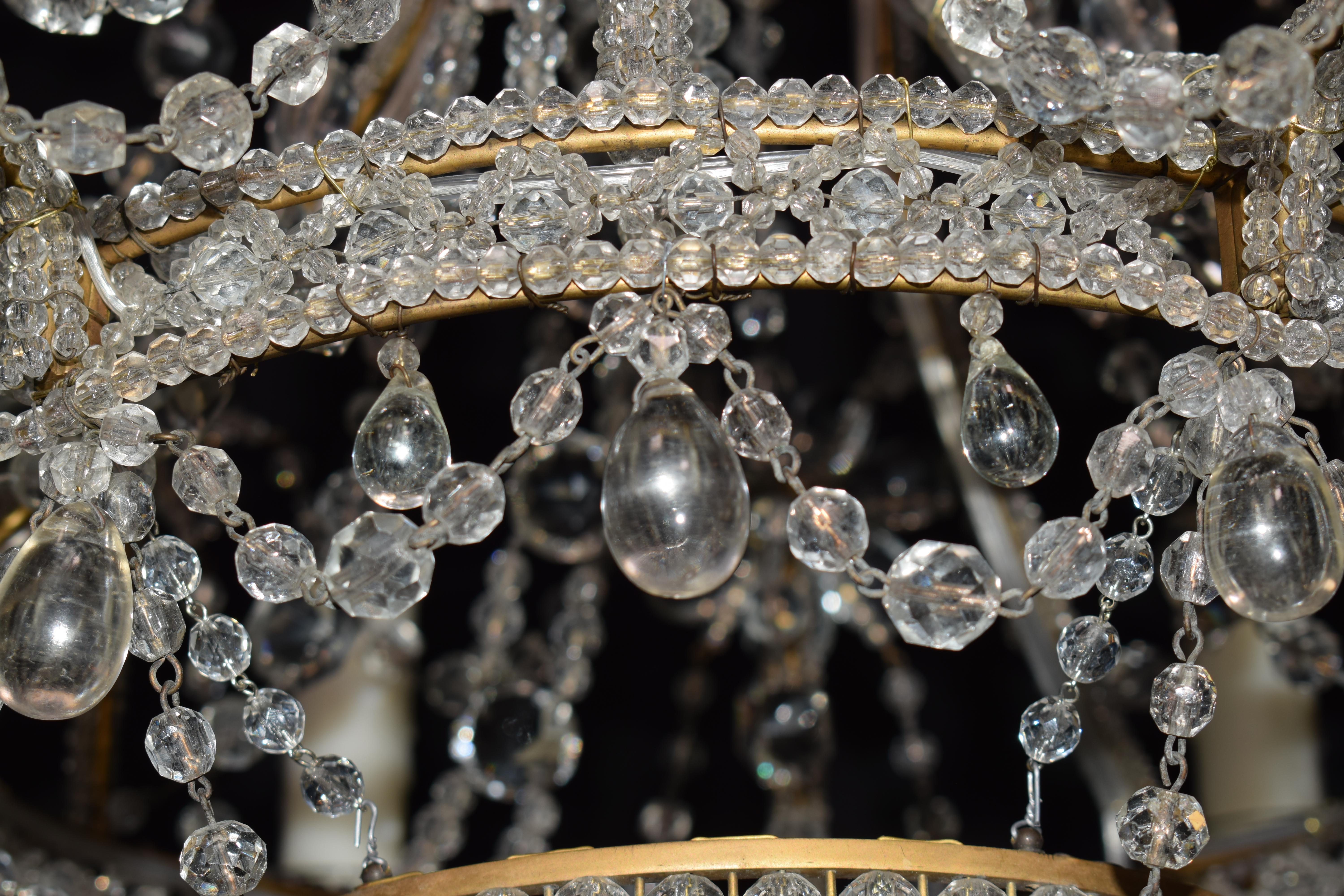 Very Fine Baltic Crystal Chandelier For Sale 4