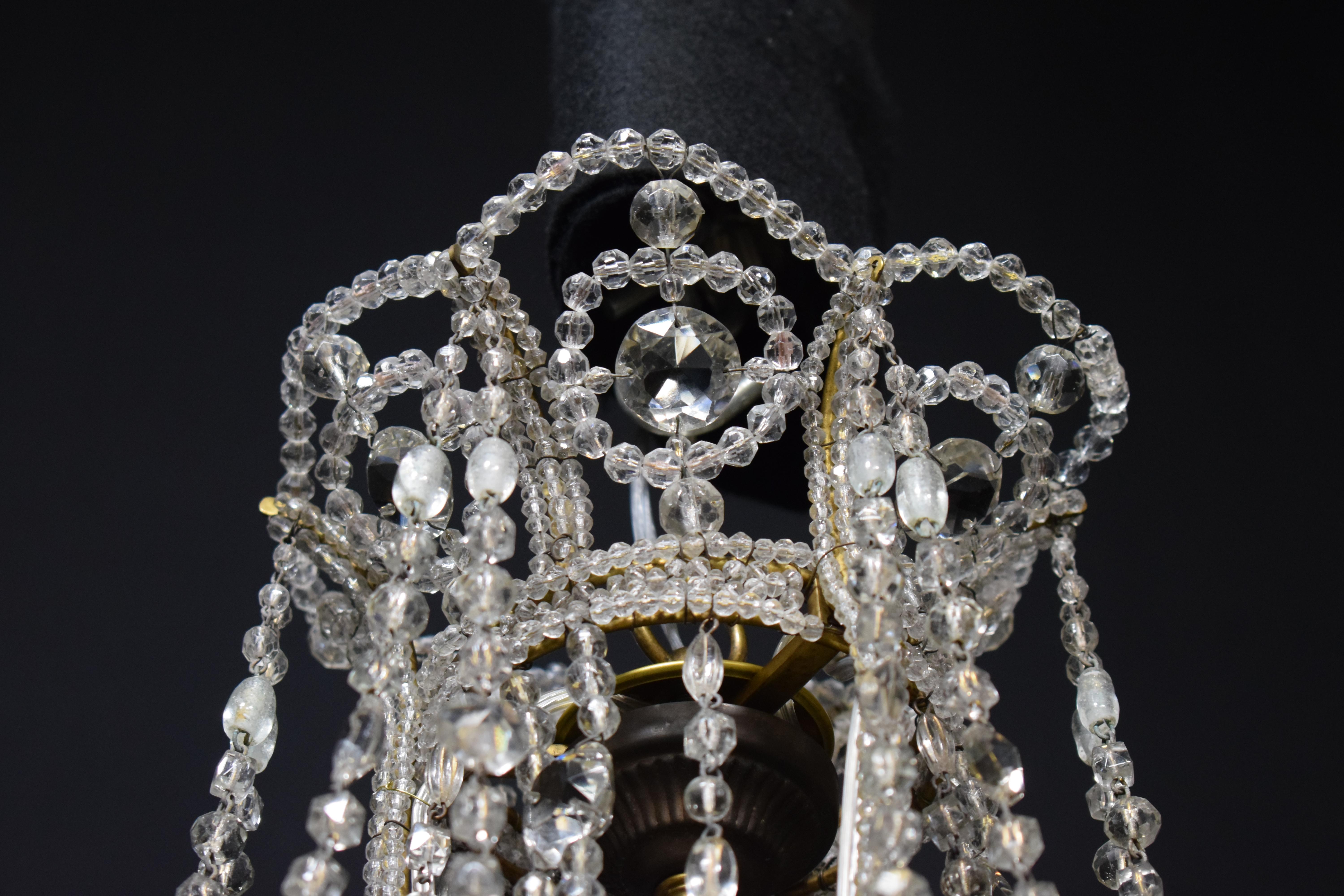 Very Fine Baltic Crystal Chandelier For Sale 5