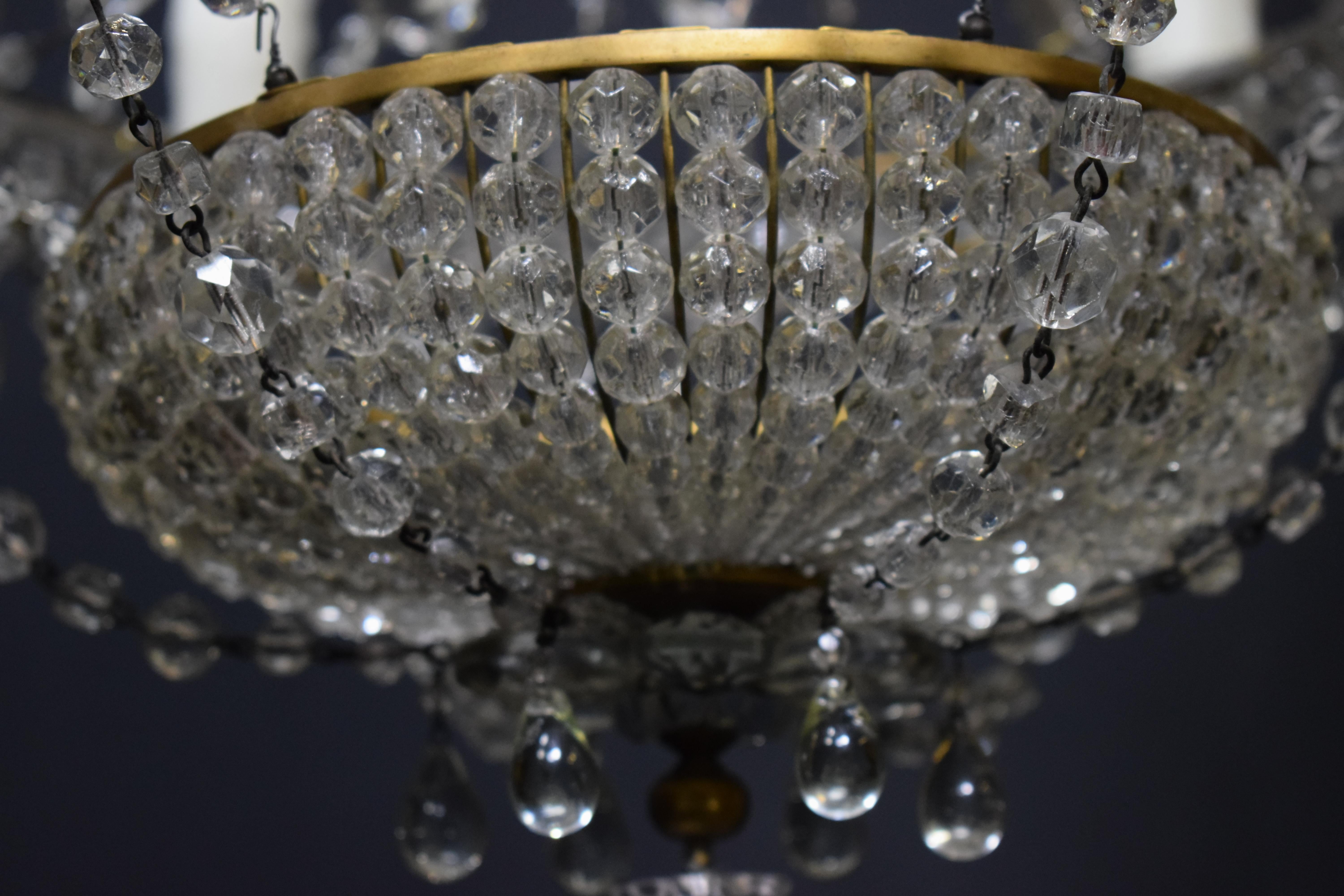 Very Fine Baltic Crystal Chandelier For Sale 2