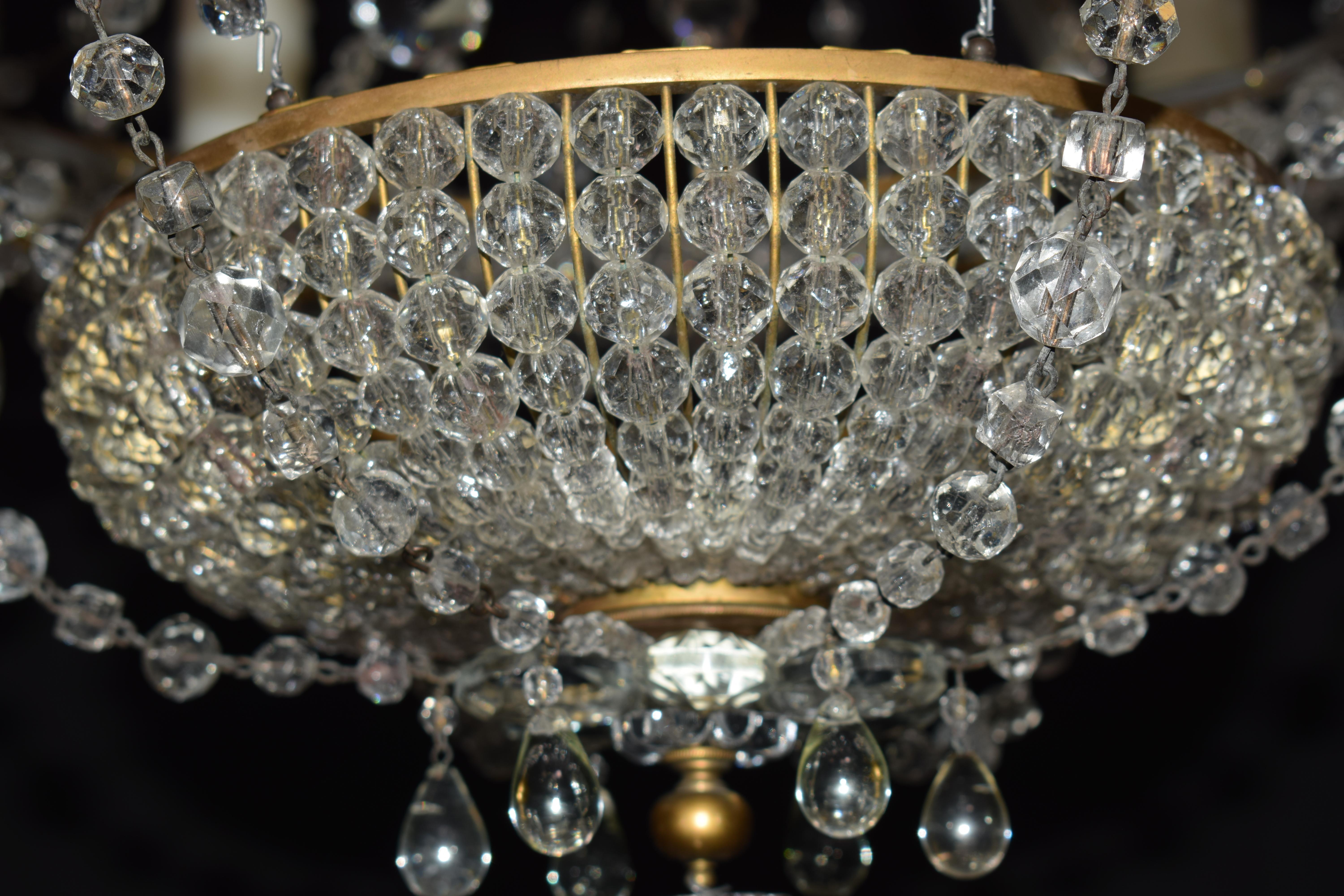 Very Fine Baltic Crystal Chandelier For Sale 3
