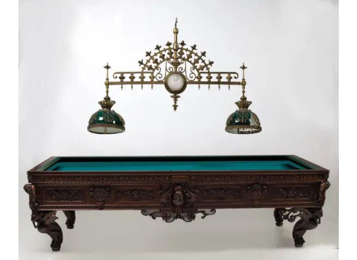 A Very Fine Billiard Light Chandelier For Sale 12